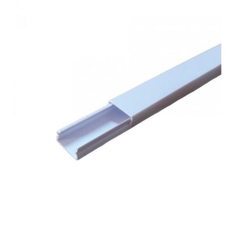 Kit 9 Canaleta Plástica Branca sem Divisória 20mmx2m