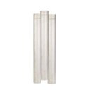 Ver imagem 1 de Kit 3 Cano Chaminé Galvanizado 120mmx1m + 1 Chapéu Fixo