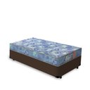 Ver imagem 1 de Cama Box Solteiro Marrom + Colchão de Espuma D20 Gazin Supreme 78x188x37cm