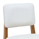 Ver imagem 6 de Banqueta Baixa/cadeira Paris Assento e Encosto Estofado - Amêndoa - Assento Estofado Corano Bege