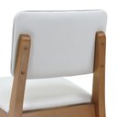Ver mais imagens de Banqueta Baixa/cadeira Paris Assento e Encosto Estofado - Amêndoa - Assento Estofado Corano Bege