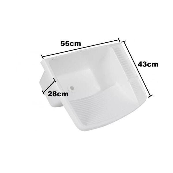 Kit 3 Tanque Plástico com Válvula 15 Litros Branco Metasul - 2