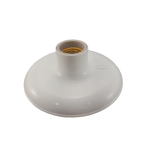 Kit 9 Plafon Redondo para Lâmpada Bocal Porcelana Branco