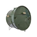 Ver imagem 2 de Churrasqueira Latão Carvão Média 100 Litros Verde, Tamanho: 100l