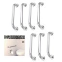 Ver imagem 1 de Alça de Apoio Barra 30cm Kit 7 Unidades Inox Idoso Banheiro Box Corrimao Acessibilidade Suporte Comp