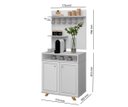 Ver imagem 3 de Buffet / Aparador Com Painel ST Para o Cantinho do Café Estilo Retrô Com Pés em Madeira 2 Portas Com