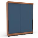 Ver imagem 2 de Roupeiro Solteiro Madri 2 Portas 2 Gavetas 177x213cm Azul/Freijó 250703
