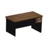 Mesa de Escritório com Gavetas 1,50×0,60m – WORDSTAR – NOGAL MÁLAGA/PRETO - 1