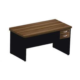 Mesa de Escritório com Gavetas 1,50×0,60m – WORDSTAR – NOGAL MÁLAGA/PRETO - 1 Mesa de Escritório com Gavetas 1,50×0,60m – WORDSTAR – NOGAL MÁLAGA/PRETO - 1