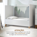 Ver mais imagens de Berço Americano Magia com Pés em Madeira Maciça Branco