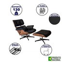 Ver imagem 2 de Poltrona para Leitura Charles Eames com Puff Courissimo Preto