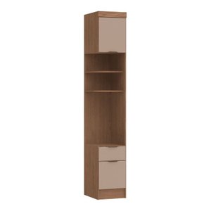 Modulo Criado 2 Portas 1 Gaveta Infinity Macadamia Duna Castro