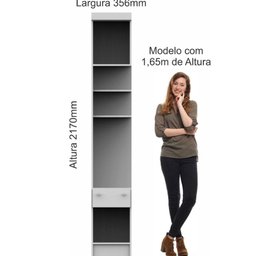 Modulo Criado 2 Portas 1 Gaveta Infinity Macadamia Duna Castro - 2