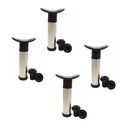 Ver imagem 1 de 4 Conjuntos Kit Bomba A Vácuo Para Vinho Com 2 Rolhas Tampa