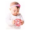 Mordedor Silicone Bola Flexível Rosa +4meses Buba - 3