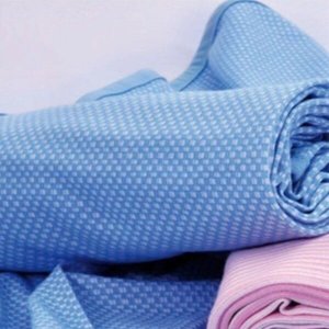 Manta Fina Verão Tecebem Baby Listrada Kinder Azul