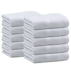 Toalha de Rosto Margex Salão Branco 18 Unidades