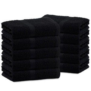 Toalha de Rosto Margex Salão Preto 20 Unidades