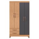 Ver imagem 2 de Guarda Roupa 4 Portas Ilhabela Freijo Titanium