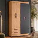 Ver imagem 1 de Guarda Roupa 4 Portas Ilhabela Freijo Titanium