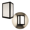 Ver imagem 2 de Arandela Luminária Vitra 3 Vidros Externa Preta + Led A60 12w Br. Frio St2953