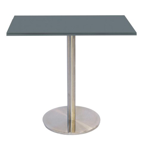 Mesa Bistrô Beta 112,50 Cm (alt) Disco Redondo Tampo Mdp Quadrado 60 Cm (larg) X 2,50 Cm (alt)