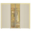 Ver mais imagens de Guarda Roupa 6 Portas 2 Portas Reflecta Led 100% Mdf - Gelius