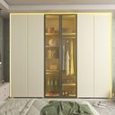 Ver imagem 7 de Guarda Roupa 6 Portas 2 Portas Reflecta Led 100% Mdf - Gelius