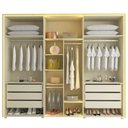 Ver imagem 5 de Guarda Roupa 6 Portas 2 Portas Reflecta Led 100% Mdf - Gelius