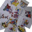 Ver imagem 1 de Pano De Prato Lomaer Sacaria Estampado Pascoa 0,45 x 0,71cm Branco 12 Unidades