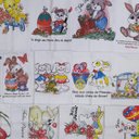 Ver imagem 4 de Pano De Prato Lomaer Sacaria Estampado Pascoa 0,45 x 0,71cm Branco 12 Unidades