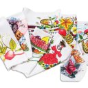 Ver imagem 1 de Pano de Prato Lomaer Sacaria Estampado Tradicional 03 Unds Branco