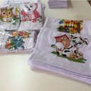 Ver imagem 1 de Pano De Prato Lomaer Sacaria Estampado Tradicional 12 Unds Branco