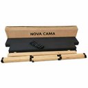 Ver imagem 7 de Cama Casal Box Base 137x187 Desmontável Tecido Premium 100% Madeira - Nova Cama