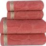 Jogo de toalha Lmpeter Sophia Terracota (02 Banho + 02 Rosto) - 1