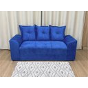 Ver imagem 3 de Sofá de 2 e 3 Lugares Porto Tecido Suede: Azul