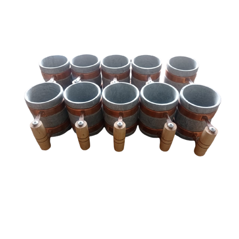 Kit de 10 Copos em Pedra Sabão de 350 Ml