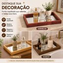 Ver imagem 5 de Bandeja Espelhada Madeira Decorativa Aparador Mesa Bar Organizador Multiuso Tacas Perfumes Cosmetico