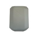 Ver imagem 3 de Vaso Decorativo de Vidro Branco Jateado 20cm