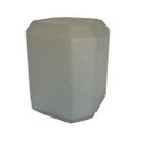 Ver imagem 2 de Vaso Decorativo de Vidro Branco Jateado 20cm