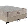 Cama Box King Bipartido Suede + Colchão Ortobom Airtech Molas Ensacadas 193x203x65 Bege - 5