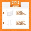 Ver imagem 3 de Kit - 6 Cestos Organizador Nextgen para Nf e Hf Metalfrio + 6 Separadores