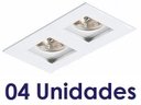 Ver imagem 1 de Kit 4 Spot Emb Recuado Duplo Par 20 Branco Sala Quarto AC879