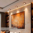 Ver imagem 3 de 5 Spot Cristal de Embutir Quadrado Cobre Espelhado MR16 ACE80