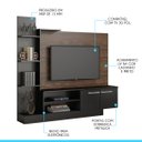 Ver imagem 2 de Rack com Painel Completo para Tv 50 Pol. 165 X 155 Cm Mdp Castanho 0633 Menu
