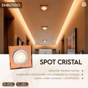 Ver imagem 2 de 7 Spot Quadrado de Embutir em Cristal Cobre Espelhado MR16 ACE80