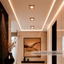 Ver imagem 7 de 7 Spot Quadrado de Embutir em Cristal Cobre Espelhado MR16 ACE80
