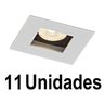 Kit 11 Spot Recuado Embutir Mr16 Fundo Preto Direcionavel Ac976 - 1