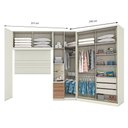 Ver imagem 3 de Quarto Modulado Casal Ambiente Composição 7 New Predileto 5 Peças Areia Jequitibá - Henn
