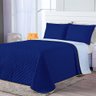 Kit Cobre Leito Azul Marinho Cinza Queen 03 Peças Dupla Face - 5